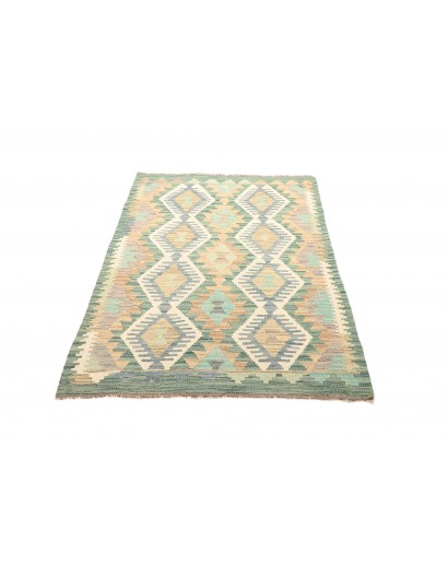 Tappeto Kilim Afghanistan bianco azzurro 96x146