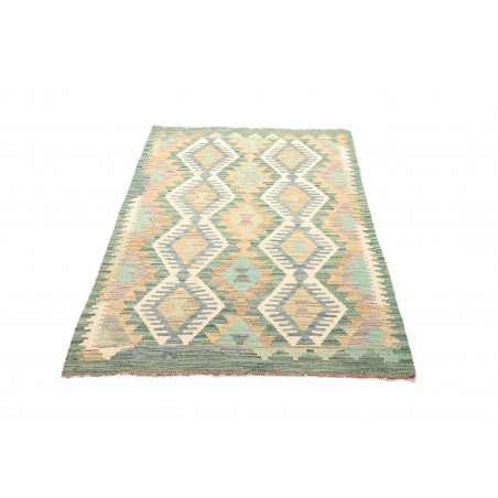 Tappeto Kilim Afghanistan bianco azzurro 96x146
