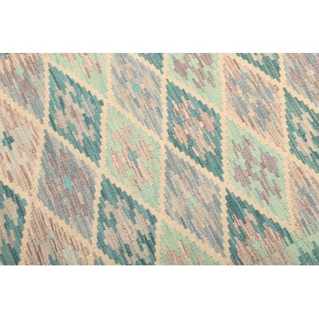 Tappeto Kilim Afghanistan bianco blu 99x141