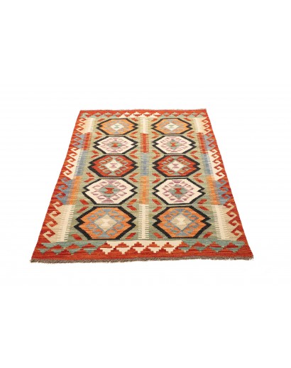 Tappeto Kilim Afghanistan marrone bianco 99x147