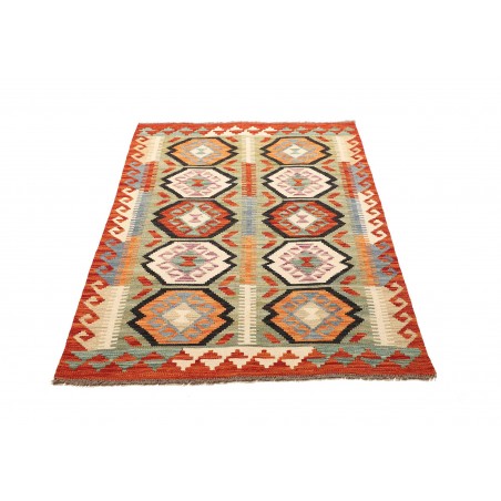 Tappeto Kilim Afghanistan marrone bianco 99x147