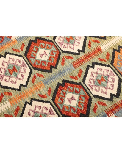 Tappeto Kilim Afghanistan marrone bianco 99x147