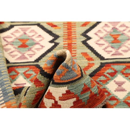 Tappeto Kilim Afghanistan marrone bianco 99x147