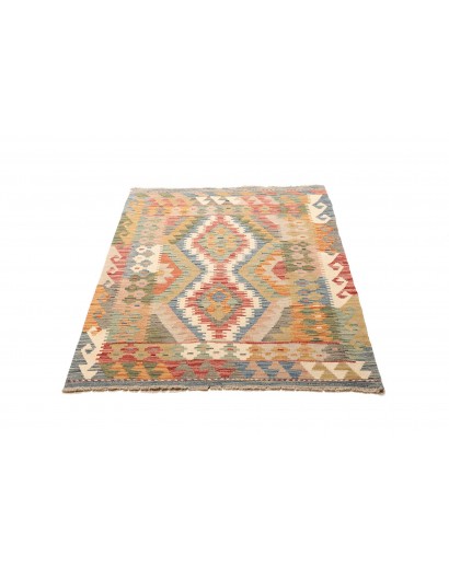 Tappeto Kilim Afghanistan marrone bianco 97x150