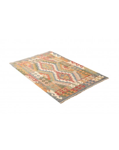 Tappeto Kilim Afghanistan marrone bianco 97x150