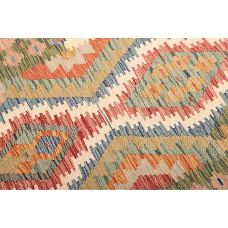Tappeto Kilim Afghanistan marrone bianco 97x150