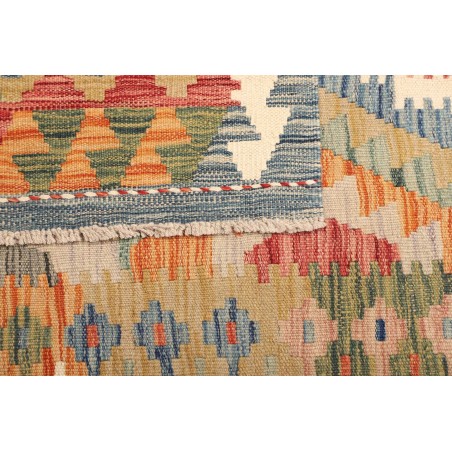 Tappeto Kilim Afghanistan marrone bianco 97x150