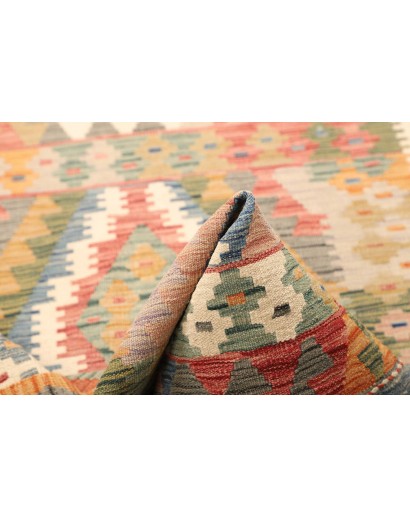Tappeto Kilim Afghanistan marrone bianco 97x150