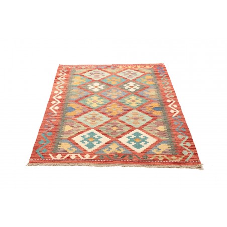 Tappeto Kilim Afghanistan marrone bianco 107x148