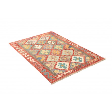 Tappeto Kilim Afghanistan marrone bianco 107x148