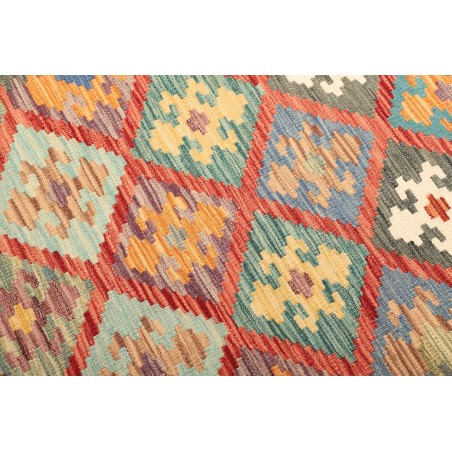 Tappeto Kilim Afghanistan marrone bianco 107x148