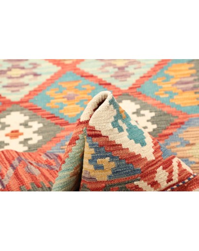 Tappeto Kilim Afghanistan marrone bianco 107x148