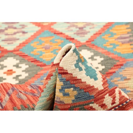 Tappeto Kilim Afghanistan marrone bianco 107x148
