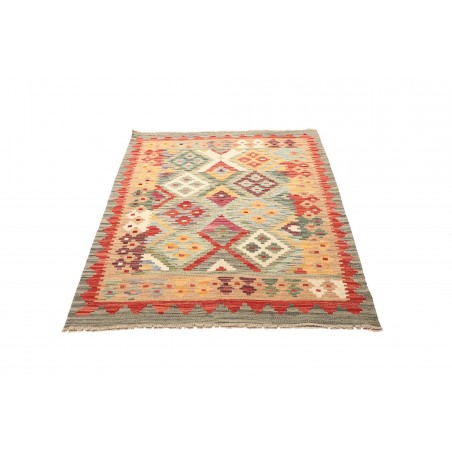 Tappeto Kilim Afghanistan marrone rosso 104x146