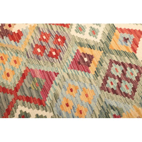 Tappeto Kilim Afghanistan marrone rosso 104x146
