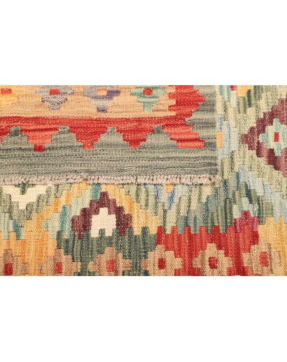 Tappeto Kilim Afghanistan marrone rosso 104x146