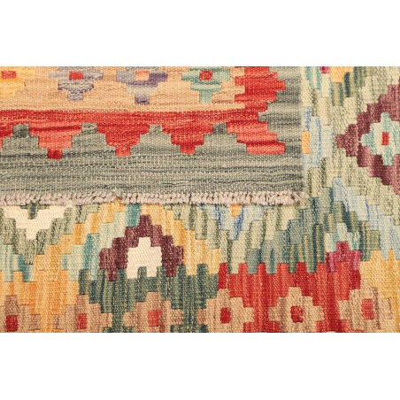 Tappeto Kilim Afghanistan marrone rosso 104x146