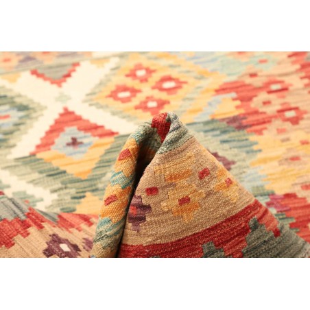 Tappeto Kilim Afghanistan marrone rosso 104x146