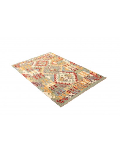 Tappeto Kilim Afghanistan marrone 103x154