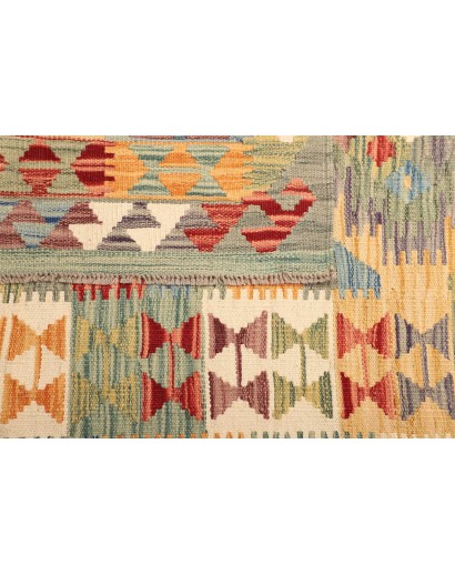 Tappeto Kilim Afghanistan marrone 103x154