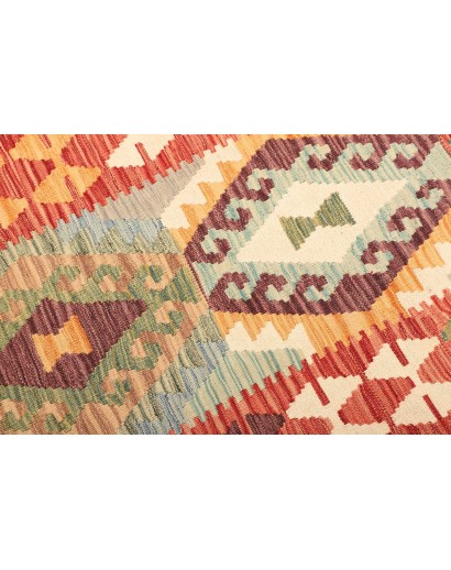 Tappeto Kilim Afghanistan arancione 108x150
