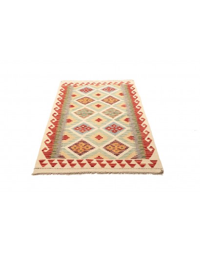 Tappeto Kilim Afghanistan giallo rosso 99x155
