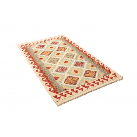 Tappeto Kilim Afghanistan giallo rosso 99x155