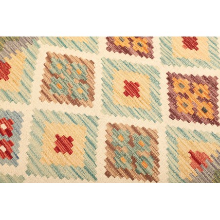 Tappeto Kilim Afghanistan giallo rosso 99x155