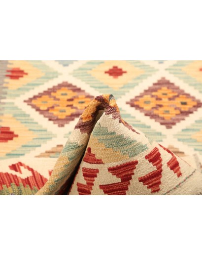 Tappeto Kilim Afghanistan giallo rosso 99x155