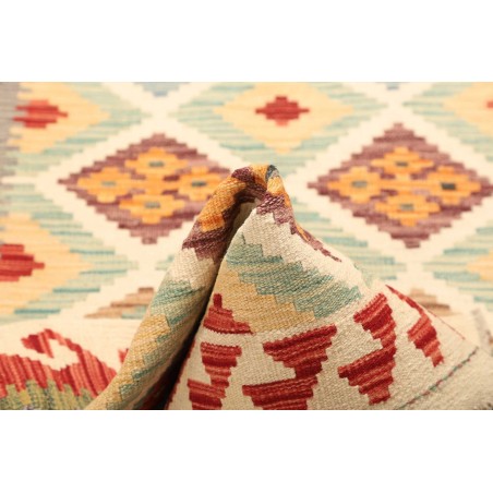 Tappeto Kilim Afghanistan giallo rosso 99x155
