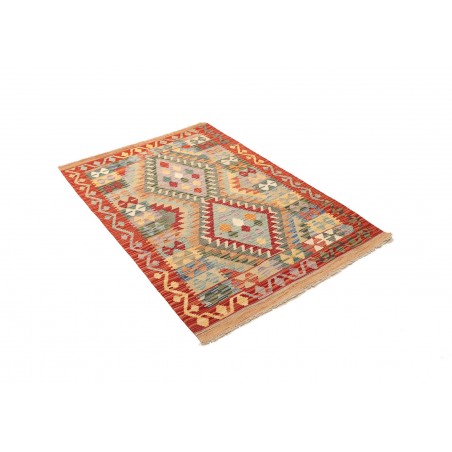 Tappeto Kilim Afghanistan marrone grigio 104x150