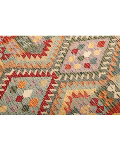 Tappeto Kilim Afghanistan marrone grigio 104x150