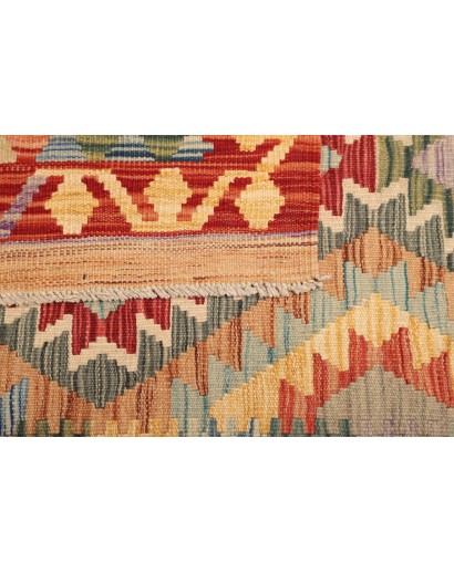 Tappeto Kilim Afghanistan marrone grigio 104x150