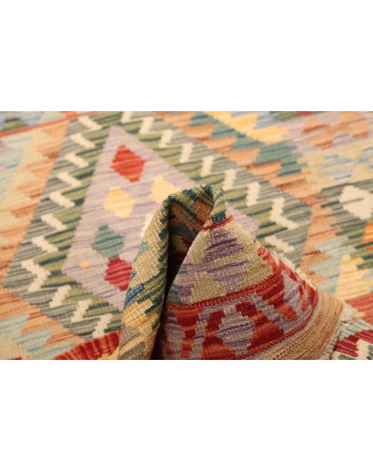 Tappeto Kilim Afghanistan marrone grigio 104x150