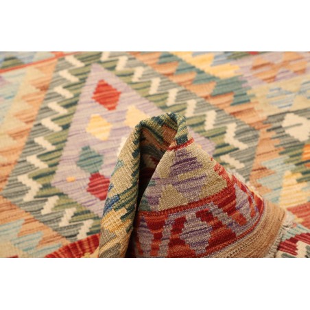Tappeto Kilim Afghanistan marrone grigio 104x150
