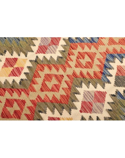 Tappeto Kilim Afghanistan marrone beige 103x146