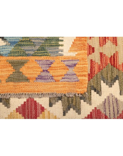 Tappeto Kilim Afghanistan marrone beige 103x146