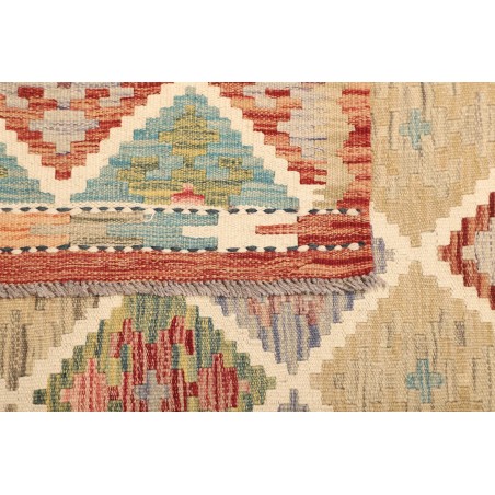 Tappeto Kilim Afghanistan marrone rosso 109x139