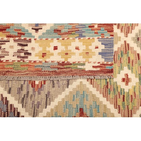 Tappeto Kilim Afghanistan marrone rosso 102x150