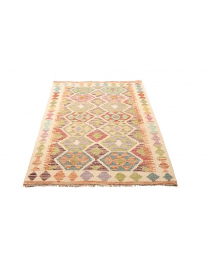 Tappeto Kilim Afghanistan marrone giallo 99x145