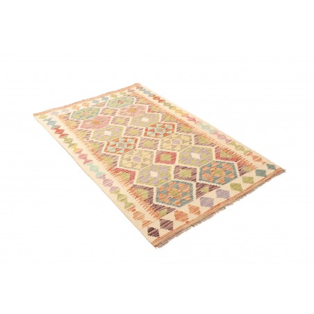 Tappeto Kilim Afghanistan marrone giallo 99x145