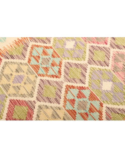 Tappeto Kilim Afghanistan marrone giallo 99x145