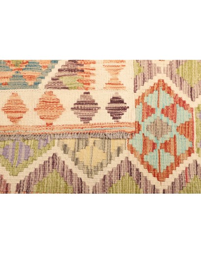 Tappeto Kilim Afghanistan marrone giallo 99x145