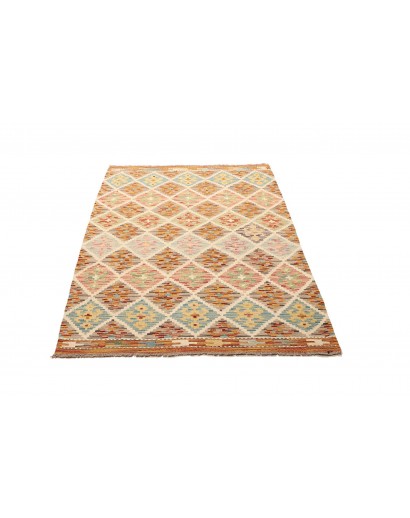 Tappeto Kilim Afghanistan marrone azzurro 106x159