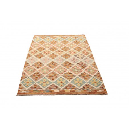 Tappeto Kilim Afghanistan marrone azzurro 106x159