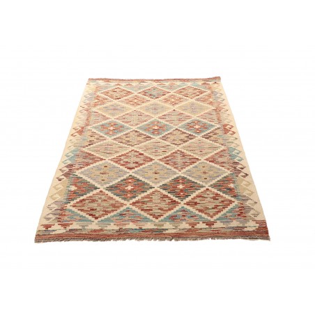 Tappeto Kilim Afghanistan marrone azzurro 101x153