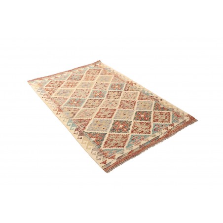 Tappeto Kilim Afghanistan marrone azzurro 101x153