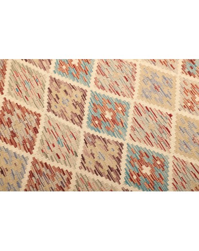 Tappeto Kilim Afghanistan marrone azzurro 101x153