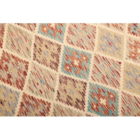 Tappeto Kilim Afghanistan marrone azzurro 101x153