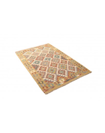 Tappeto Kilim Afghanistan marrone 105x152